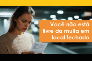 Multa em local fechado