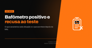 Agente de trânsito realiza abordagem de fiscalização noturna em via urbana com veículo parado no acostamento