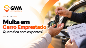 multa em carro emprestado